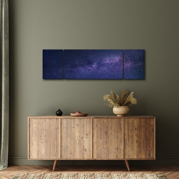 Obraz noční oblohy (170x50 cm)