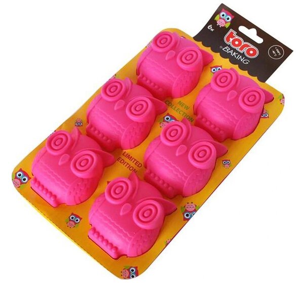 Silikonová forma na muffiny TORO růžová