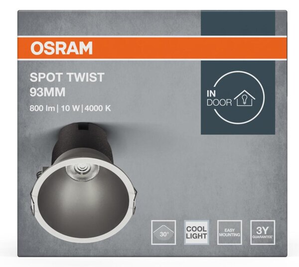 LEDVANCE vestavné LED svítidlo Spot Twist 93 mm 10 W 4000 K 800 lm 30°