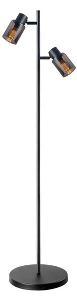 Stojací lampa REBECCA 2xE14/8W/230V černá/kouřová