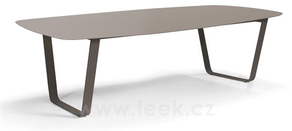 Manutti Jídelní stůl Air, Manutti, obdélníkový 264x118x74 cm, kovový rám barva dle vzorníku, keramická deska 6 mm dekor dle vzorníku