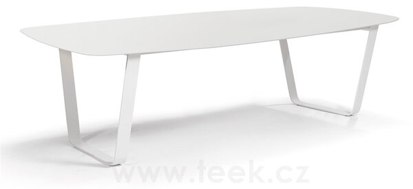 Manutti Jídelní stůl Air, Manutti, obdélníkový 264x118x74 cm, kovový rám barva dle vzorníku, keramická deska 6 mm dekor dle vzorníku