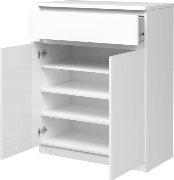 Tvilum Komoda Simplicitous 234 80 cm bílý lesk