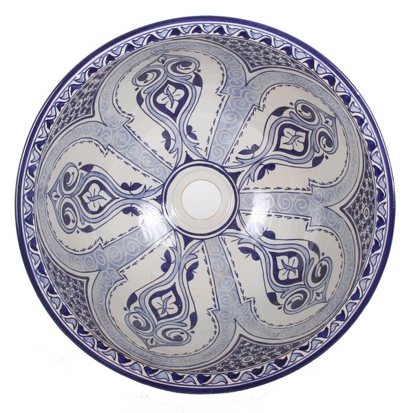 Arabské keramické umývadlo Fés 94