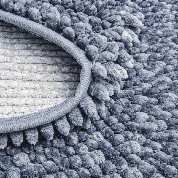 Multi-decor, Koupelnová předložka Chenille Velvet sv. šedá, 40x60, šedá, koupelna