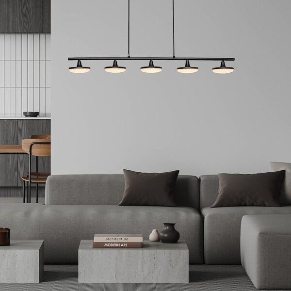 Rabalux Černé závěsné LED svítidlo Madi 920mm 20W 72240