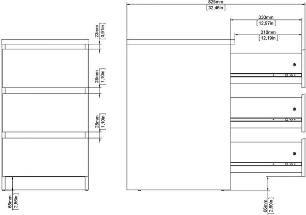 Tvilum Komoda Simplicitous 237 40 cm hickory Jackson