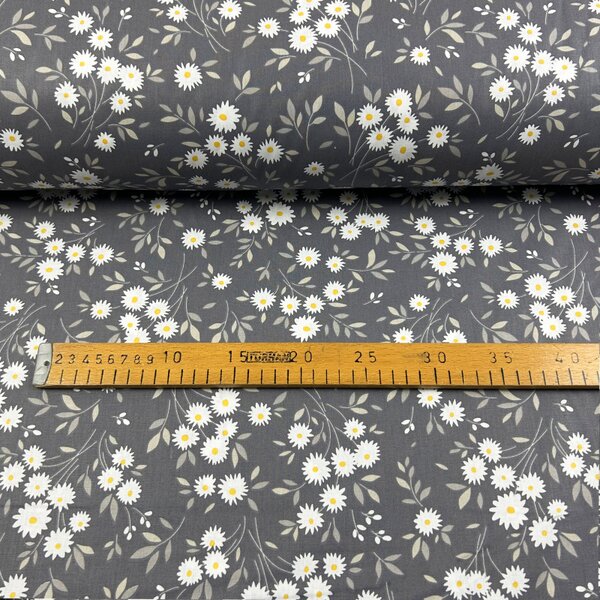 Ervi Bavlněná látka/plátno š.240cm - kytice sedmikrásek - 27546-8, metráž