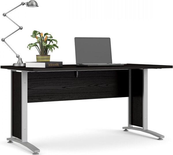 Tvilum Psací stůl Officer 80400/71 150 cm černý/stříbrný