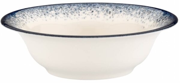 Jídelní sada 24 ks bílá/modrá/porcelán