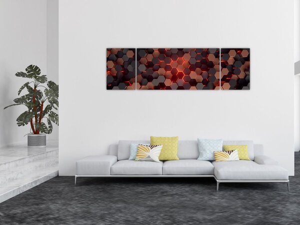 Obraz - Futuristická abstrakce (170x50 cm)
