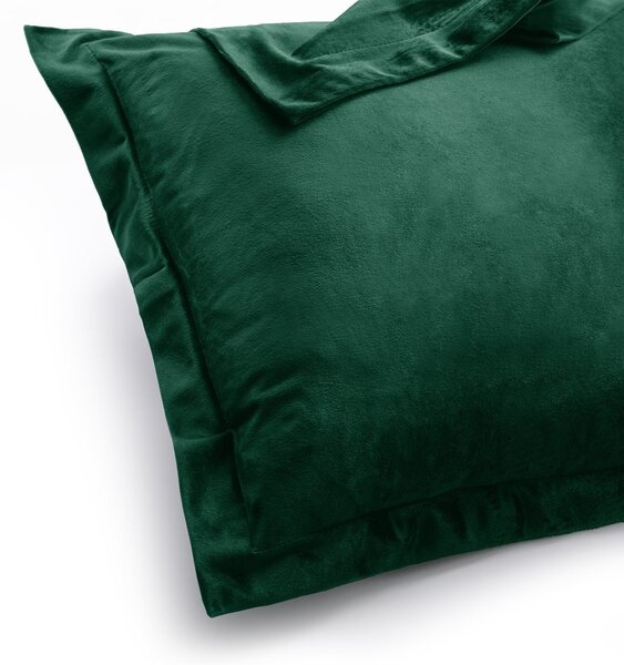 Restilo Povlaky na polštáře AmeliaHome Velvet Side tmavě zelené, velikost 45x45
