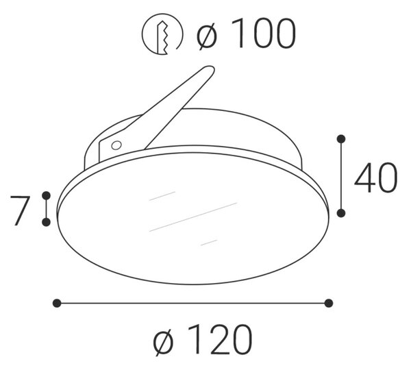 LED2 2050571 Zápustné svítidlo STATIC II, L 12W 2700K/3000K/4000K bílá
