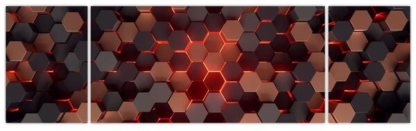 Obraz - Futuristická abstrakce (170x50 cm)