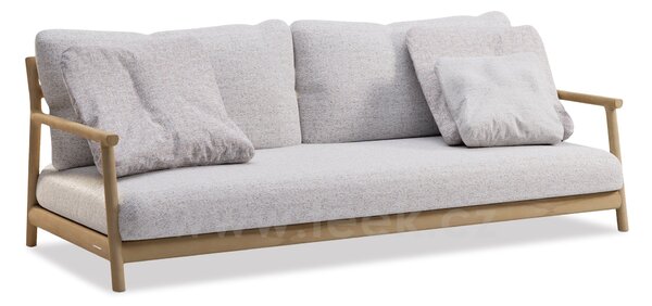 Manutti 2,5-místná pohovka Muyu, Manutti, 223x93x78 cm, rám teak, bez polstrů