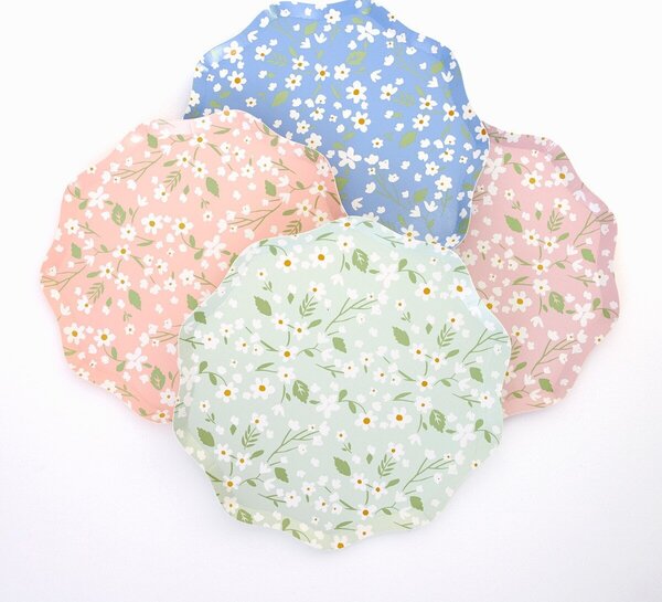 Papírový talíř Ditsy Floral – set 12 ks