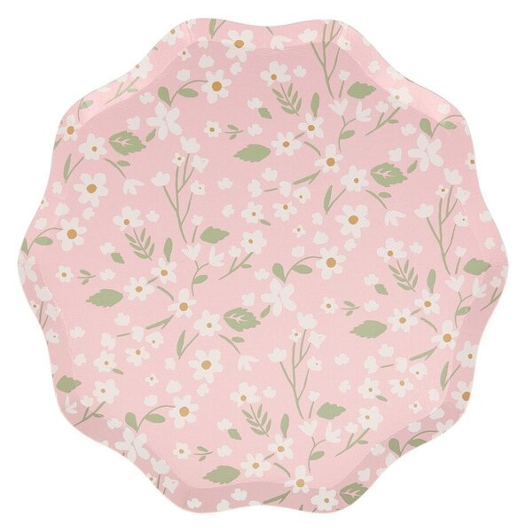 Papírový talíř Ditsy Floral – set 12 ks