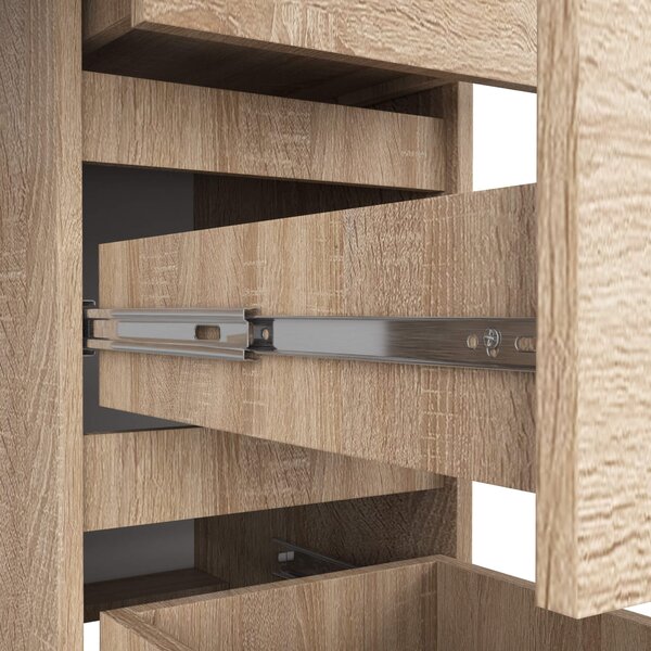 Ak furniture Psací stůl A-7 90 cm dub sonoma pravý