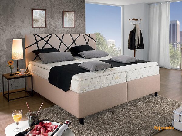 New Design postel ICONA 180x200 růžová ( s úložným prostorem)