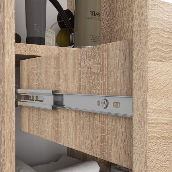 Ak furniture Koupelnová skříňka Fin II 30 cm dub sonoma