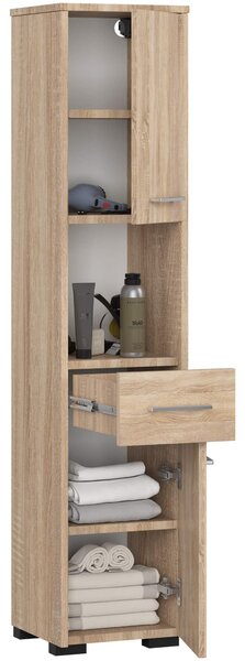 Ak furniture Koupelnová skříňka Fin II 30 cm dub sonoma