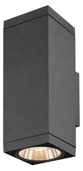 BIG WHITE SLV THEO PRO L nástěnné svítidlo pro povrchovou montáž, jednoduché, DALI, P1, obdélníkové, 2700 K, 10 W, 24°, antracitové 1010185
