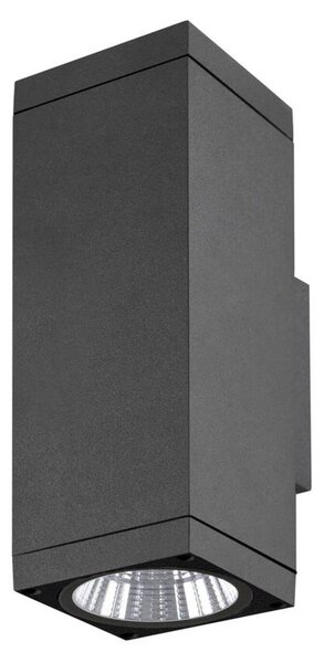 BIG WHITE SLV THEO PRO L nástěnné svítidlo pro povrchovou montáž, jednoduché, DALI, P1, obdélníkové, 2700 K, 10 W, 24°, antracitové 1010185