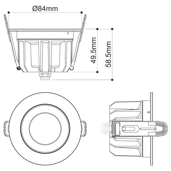 BIG WHITE SLV DOWNLIGHT P 84 12 HG 840 60 ML WH IP54 1010756