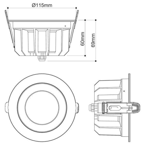 BIG WHITE SLV DOWNLIGHT P 115 18 WM 840 60 ML WH IP54 1010761