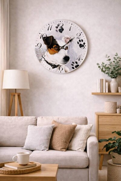 Nástěnné hodiny Jack Russell Ø 34 cm 2000040