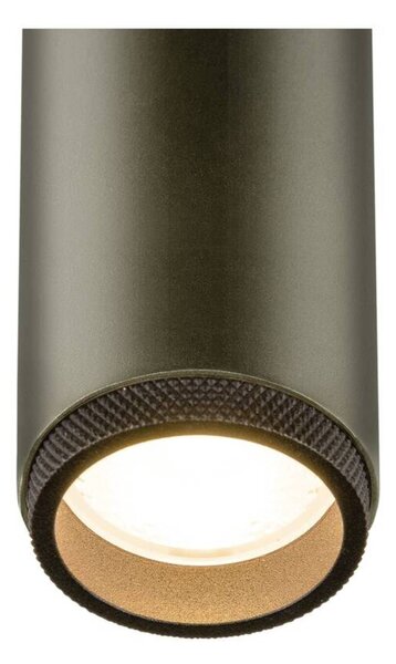 BIG WHITE SLV GRIP! M Stropní vestavné svítidlo, PHASE, 2700 K, 42°, IP20, válcové, bronzové / černé 1009088