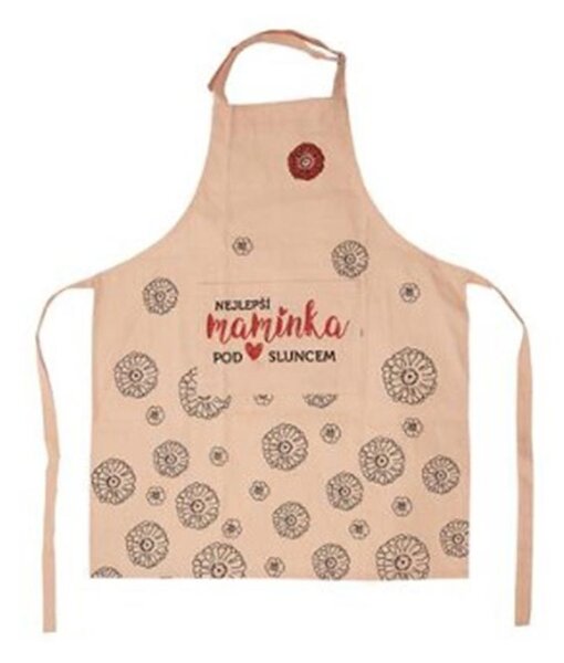 Kuchyňská zástěra NEJLEPŠÍ MAMINKA O0228 - š.70 cm