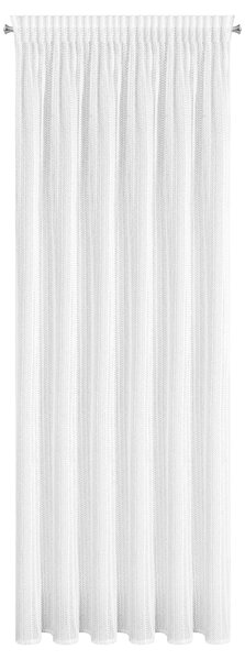 ZÁCLONA NA PÁSCE PATRICIA 140X270 CM BÍLÁ