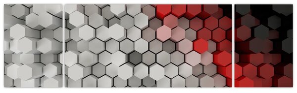 Obraz - 3D hexagony (170x50 cm)