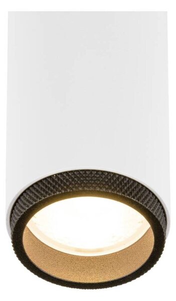 BIG WHITE SLV GRIP! M Stropní vestavné svítidlo, PHASE, 2700 K, 42°, IP20, válcové, bílá / černá 1009084