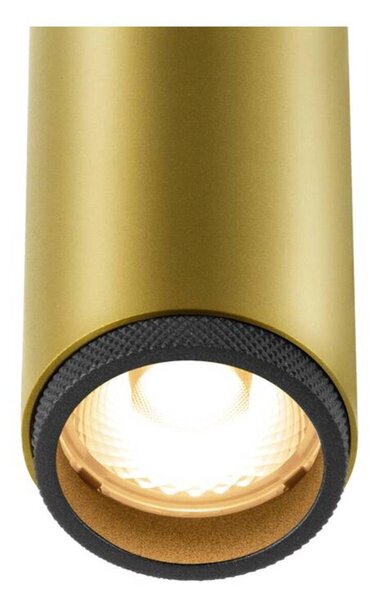 BIG WHITE SLV GRIP! S Stropní vestavné svítidlo, PHASE, 2700 K, 29°, IP20, válcové, zlaté / černé 1009058