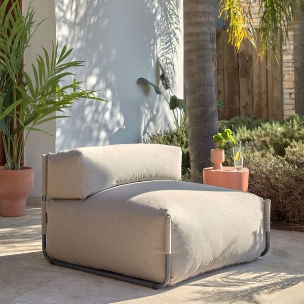 Kave Home Šedozelený zahradní modul Square 101 x 101 cm