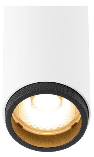 BIG WHITE SLV GRIP! S Stropní vestavné svítidlo, PHASE, 2700 K, 29°, IP20, válcové, bílá / černá 1009052