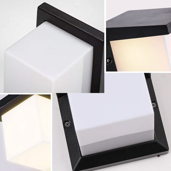 Toolight Toolight, nástěnné svítidlo 16x16x19 cm, 1xE27, RSL014-1W, černá matná, OSW-10245
