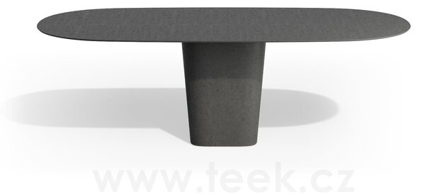 Tribu Betonový jídelní stůl Tao, Tribu, oválný 240x120x75 cm, odlehčený beton barva linen