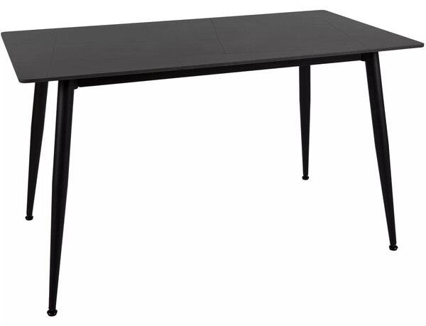 Jídelní stůl RION 130x70 cm s keramickou deskou, černý mramor