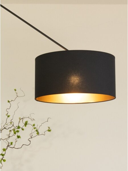 LED Nastavitelný lustr na tyči GORTA 1xE27/60W/230V černá/zlatá