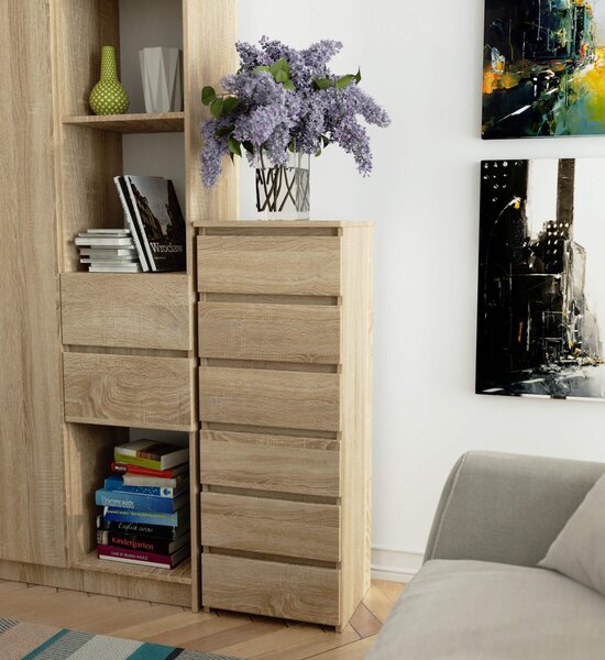 Ak furniture Komoda CL6 40 cm dub sonoma