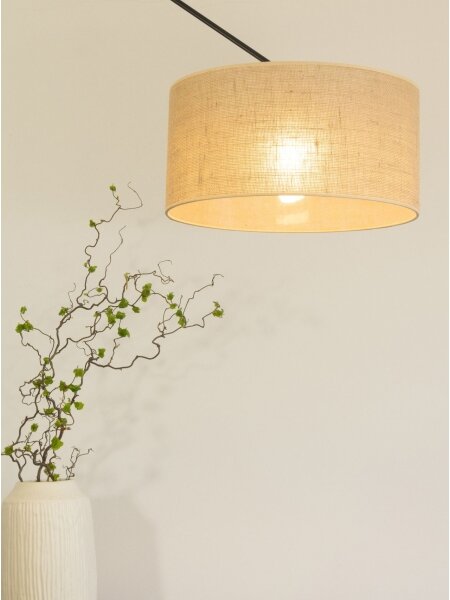 LED Nastavitelný lustr na tyči GORTA 1xE27/60W/230V juta