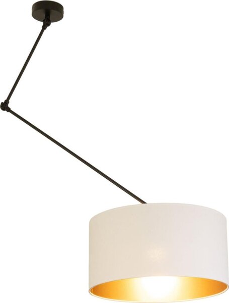 LED Nastavitelný lustr na tyči GORTA 1xE27/60W/230V bílá/zlatá