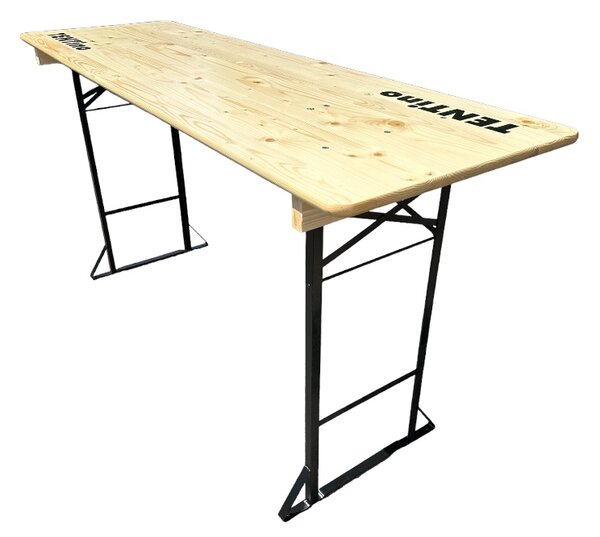 TENTino Skládací barový stůl 220x70 cm (výška 110 cm) Barva stolu: SVĚTLÝ