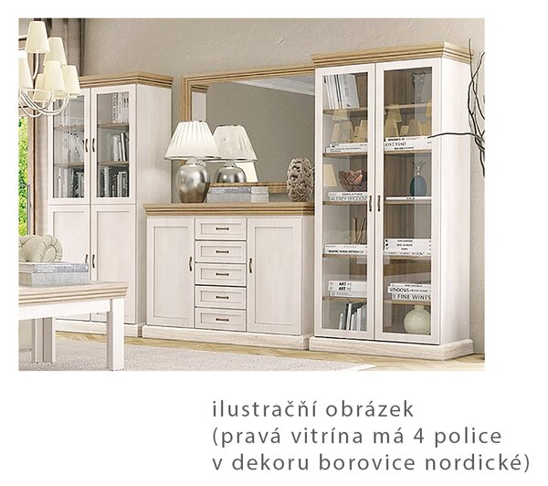 Obývací stěna Royal r | sestava A | borovice nordická