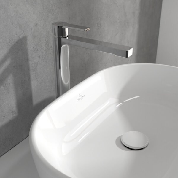 Villeroy & Boch TVW10300500061-Umyv baterie+výpusť ARCHITECTURA 32,9 cm l. chrom