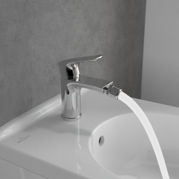 Villeroy & Boch TVB10420111061 - Bidetová baterie + výpusť O.NOVO lesklý chrom