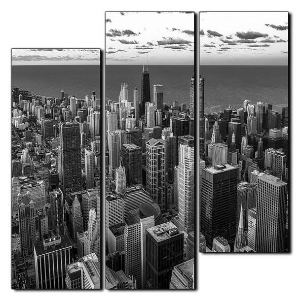 Obraz na plátně - Mrakodrapy v Chicagu- čtverec 3268QD (75x75 cm)